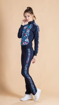 Спортивный костюм молодежный, цвет: синий