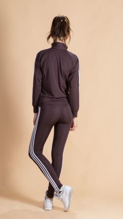 Спортивный костюм в обтяжку, цвет: коричневый