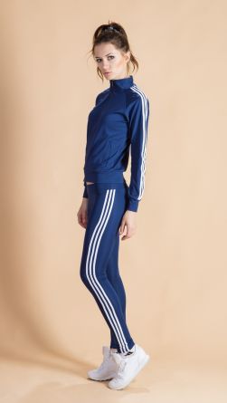 Спортивный костюм в обтяжку, цвет: синий