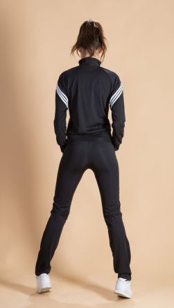 Спортивный костюм свободный , цвет: черный