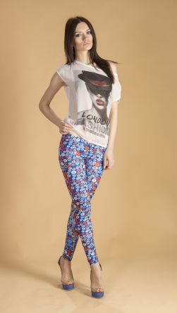 Лосины с пуговичками, цвет: 