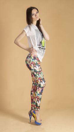 Лосины с туфельками, цвет: оранжевый