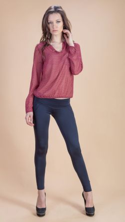 Лосины с пуговицами , цвет: синий