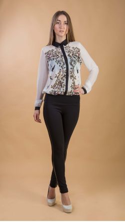 Лосины трикотажные, цвет: черный